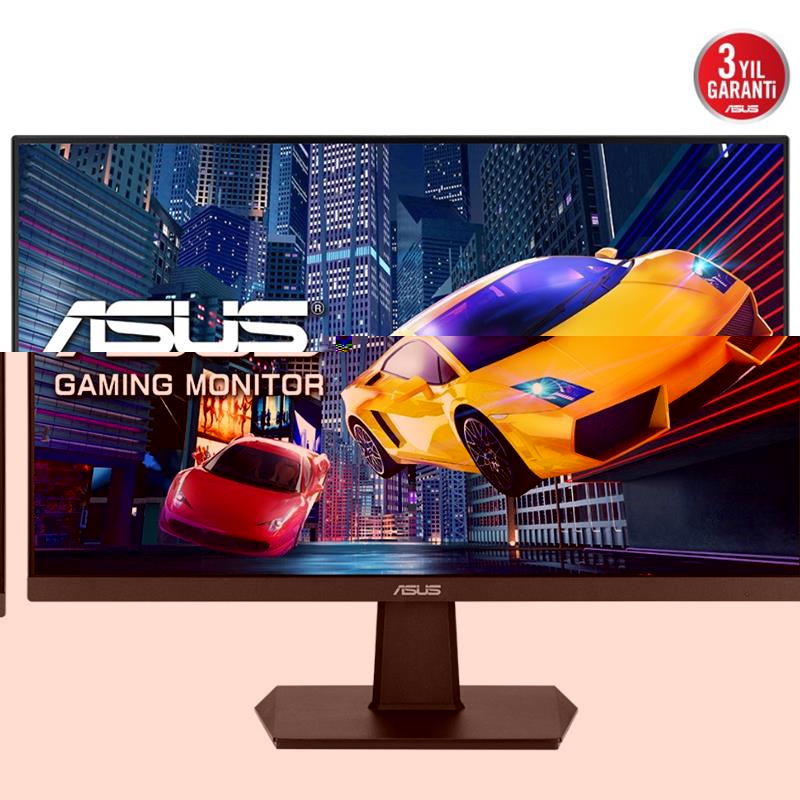 23.8 ASUS VA24EHF IPS 1MS 100MHZ 1XHDMI FHD 1920X1080 FREESYNC EYECARE FLICKER-FREE ÇERÇEVESİZ VESA SİYAH 