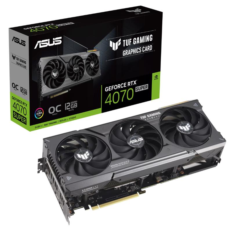 ASUS GEFORCE TUF-RTX4070S-O12G-GAMING SUPER OC 12GB GDDR6X 192BIT 1XHDMI 3XDP EKRAN KARTI 