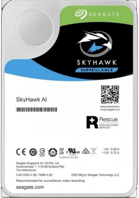 20 TB SEAGATE 3.5 SKYHAWK SATA 7200RPM 256MB 7/24 GUVENLIK ST20000VE002 (RESMI DIST GARANTILI) 