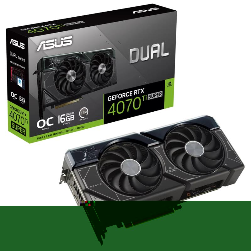 ASUS GEFORCE DUAL-RTX4070TIS-O16G SUPER OC 16GB GDDR6X 256BIT 1XHDMI 3XDP EKRAN KARTI 