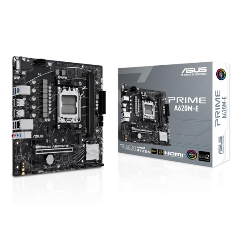 ASUS PRIME A620M-E DDR5 7000MHZ 1XVGA 1XHDMI 1XDP 1XM.2 USB 3.2 MATX AM5 (AMD AM5 9000/8000/7000 SERİLERİ İLE UYUMLU) 