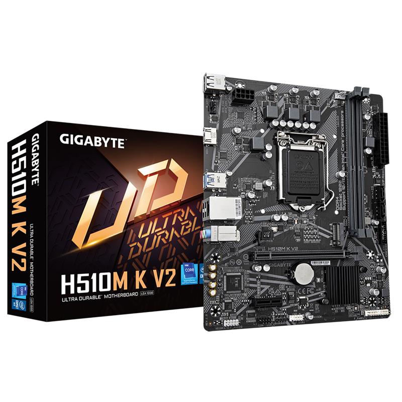 GIGABYTE H510M-K-V2 3200MHZ DDR4 1XHDMI 1XM.2 USB 3.2 MATX 1200P(10.VE 11.NESİL İŞLEMCİ UYUMLU-H470 CHIPSET) 