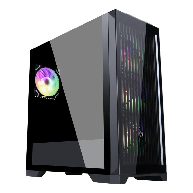 FRISBY FC-9455G VETRO 850W 80+ BRONZE 4X RGB FAN GAMING KASA 