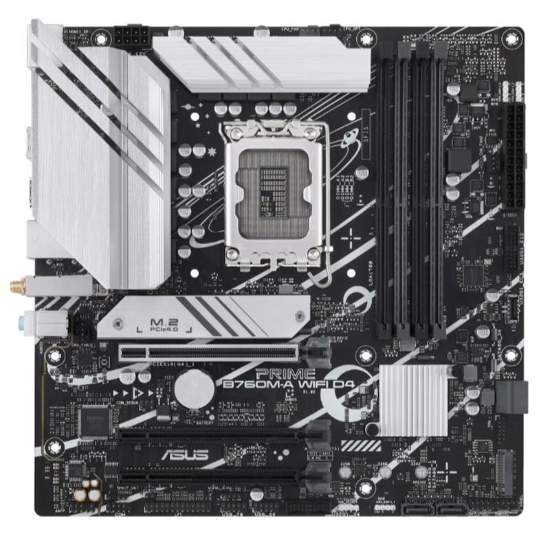 ASUS PRIME B760M-A WIFI D4 DDR4 5333MHZ 2XHDMI 1XDP 2XM.2 USB 3.2 MATX 1700P (12. / 13. VE 14. NESİL İŞLEMCİ UYUMLU) 