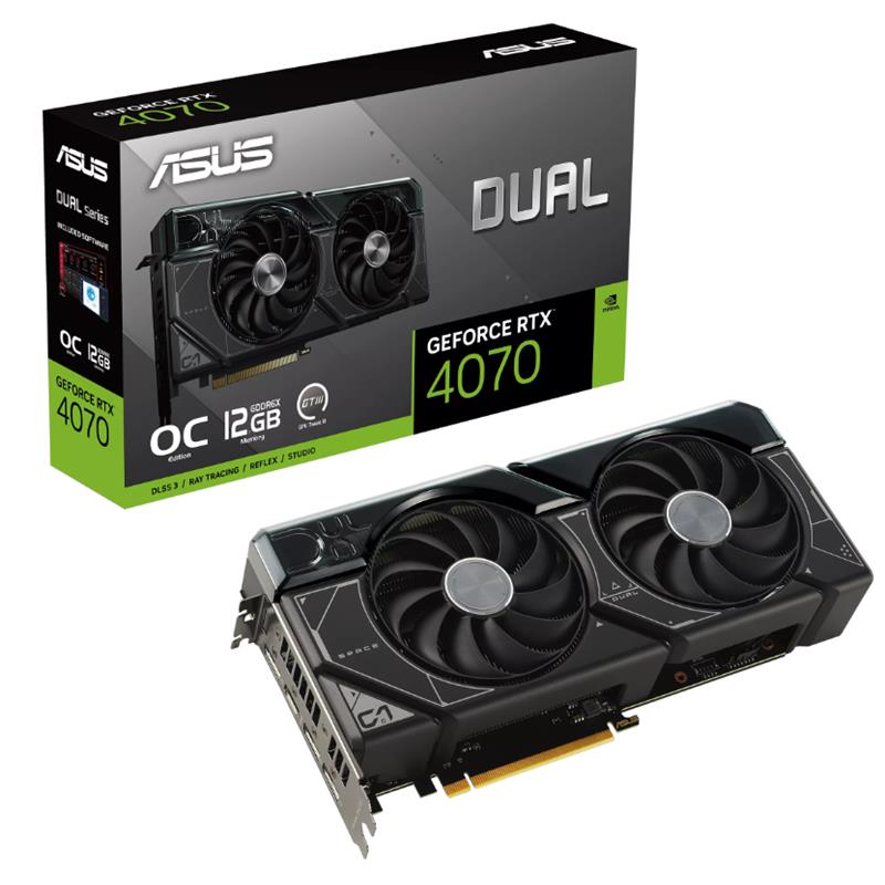 ASUS GEFORCE DUAL-RTX4070S-O12G SUPER OC 12GB GDDR6X 192BIT 1XHDMI 3XDP EKRAN KARTI 