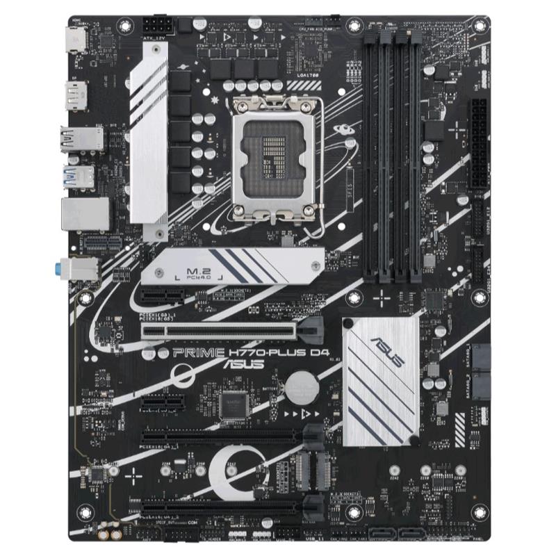 ASUS PRIME H770-PLUS D4 DDR4 5066MHZ 1XHDMI 1XDP 3XM.2 USB 3.2 ATX 1700P (13. VE 12.NESİL İŞLEMCİ UYUMLU) 