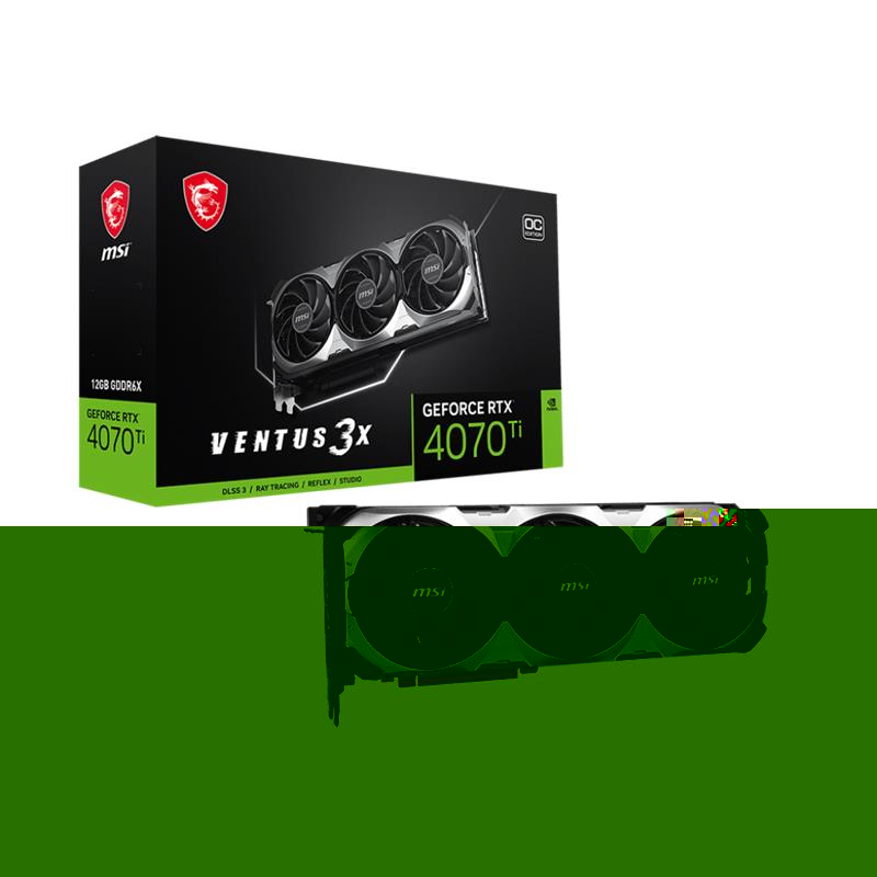 MSI GEFORCE RTX4070TI VENTUS 3X 12G OC 12GB GDDR6X 192BIT 1XHDMI 3XDP EKRAN KARTI 