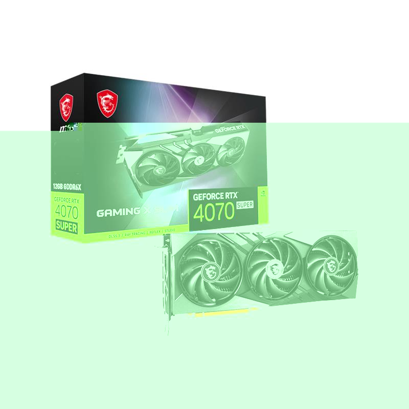 MSI GEFORCE RTX4070 SUPER 12G GAMING X SLIM 12GB GDDR6X 192BIT EKRAN KARTI 