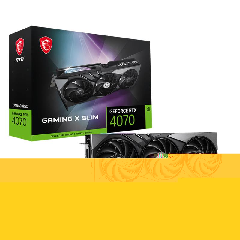 MSI GEFORCE RTX4070 GAMING X SLIM 12G 12GB GDDR6X 192BIT EKRAN KARTI 