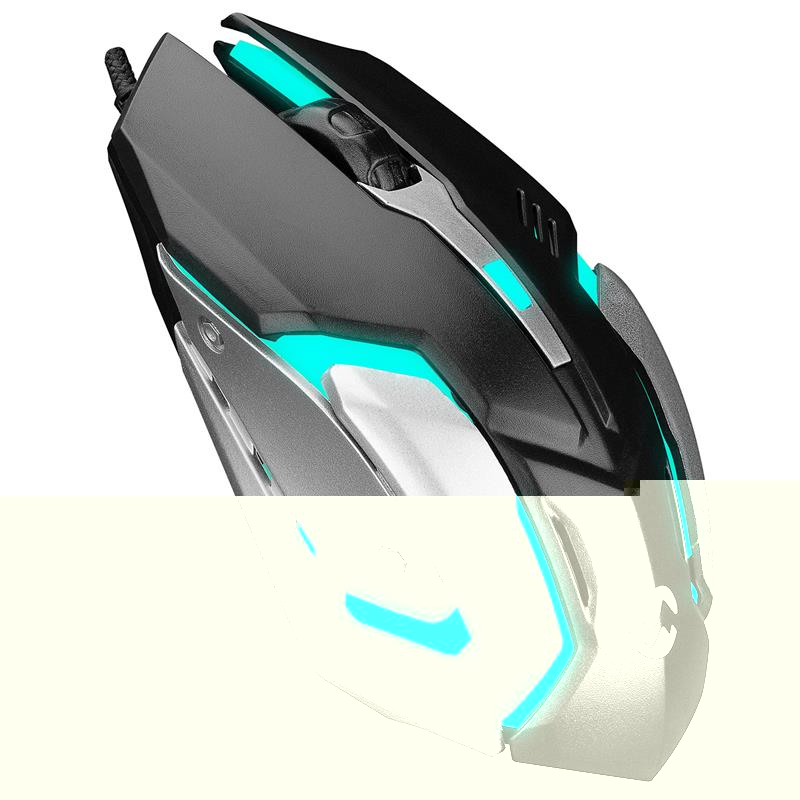 EVEREST SM-G72 USB SİYAH/GÜMÜŞ IŞIKLI GAMING MOUSE 