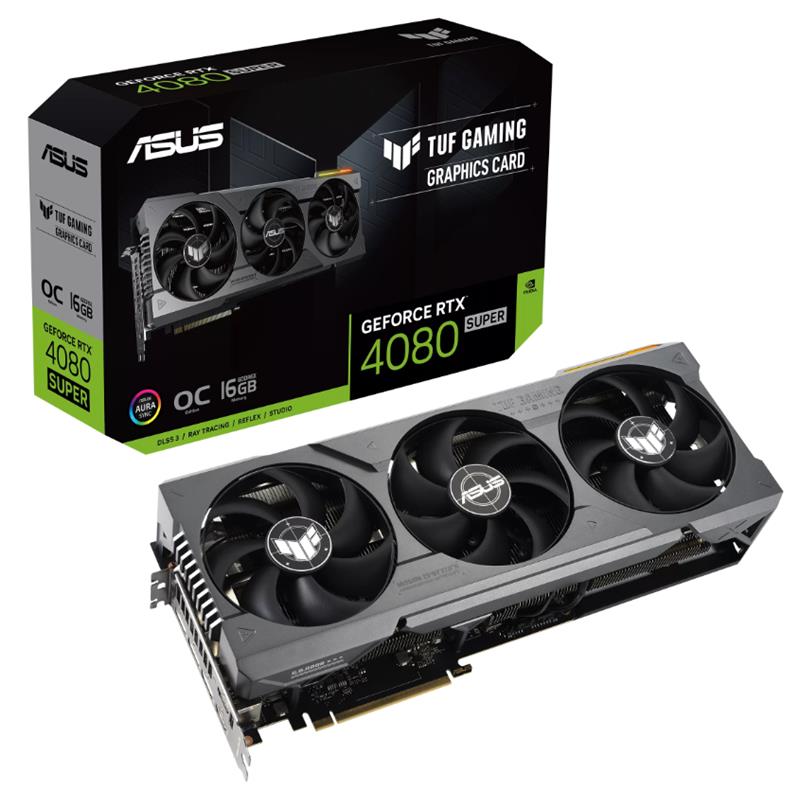ASUS GEFORCE TUF-RTX4080S-O16G SUPER OC 16GB GDDR6X 256BIT 2XHDMI 3XDP EKRAN KARTI 