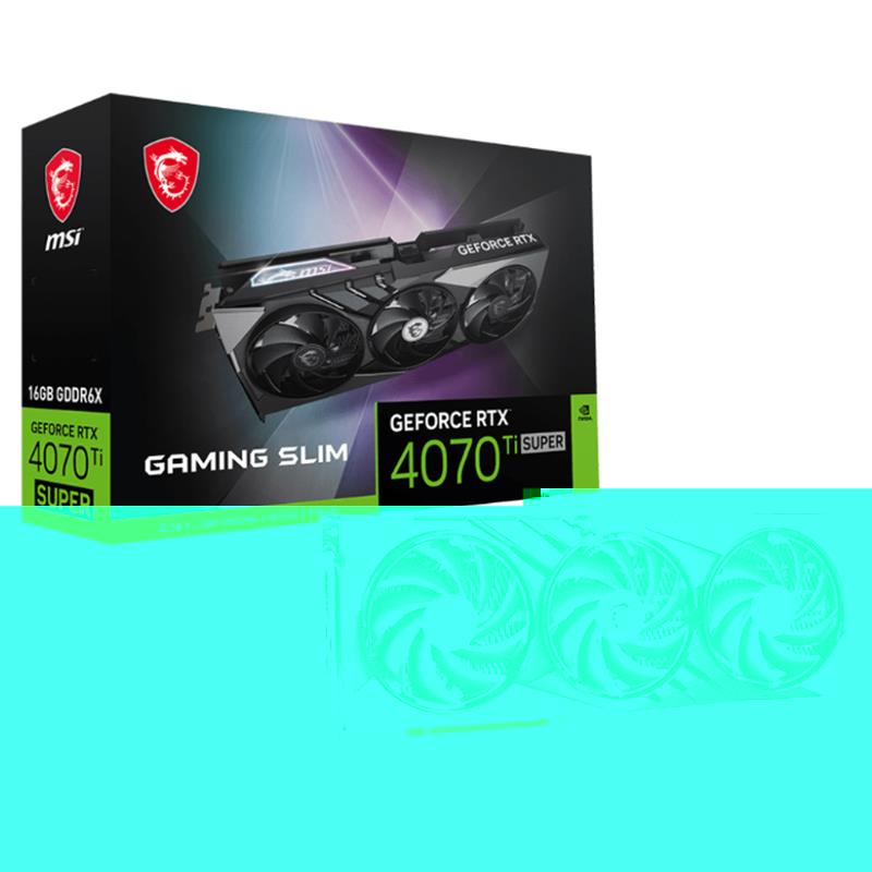 MSI GEFORCE RTX4070TI SUPER 16G GAMING X SLIM 16GB GDDR6X 256BIT 1XHDMI 3XDP EKRAN KARTI 