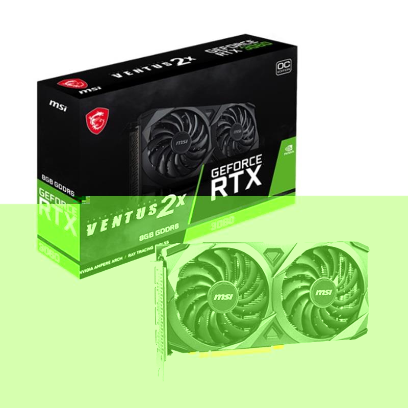 MSI GEFORCE RTX3060 VENTUS 2X 8G OC 8GB GDDR6 128BIT 1XHDMI 3XDP EKRAN KARTI 