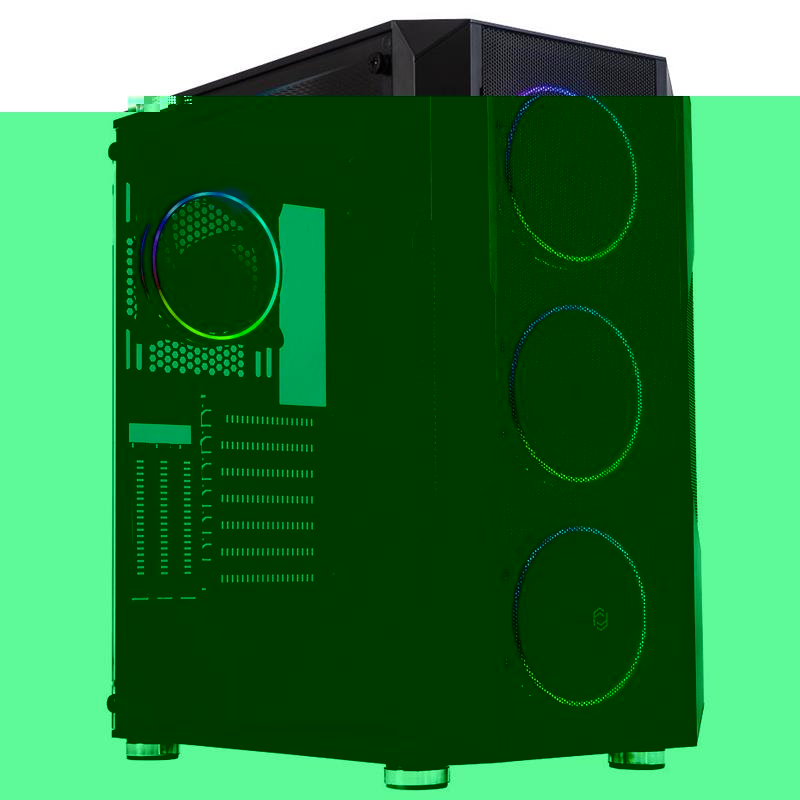FRISBY FC-9435G 750W 80+ BRONZE 4X120MM DOUBLE SLIM RING RGB FAN USB3.0 GAMING SİYAH KASA 