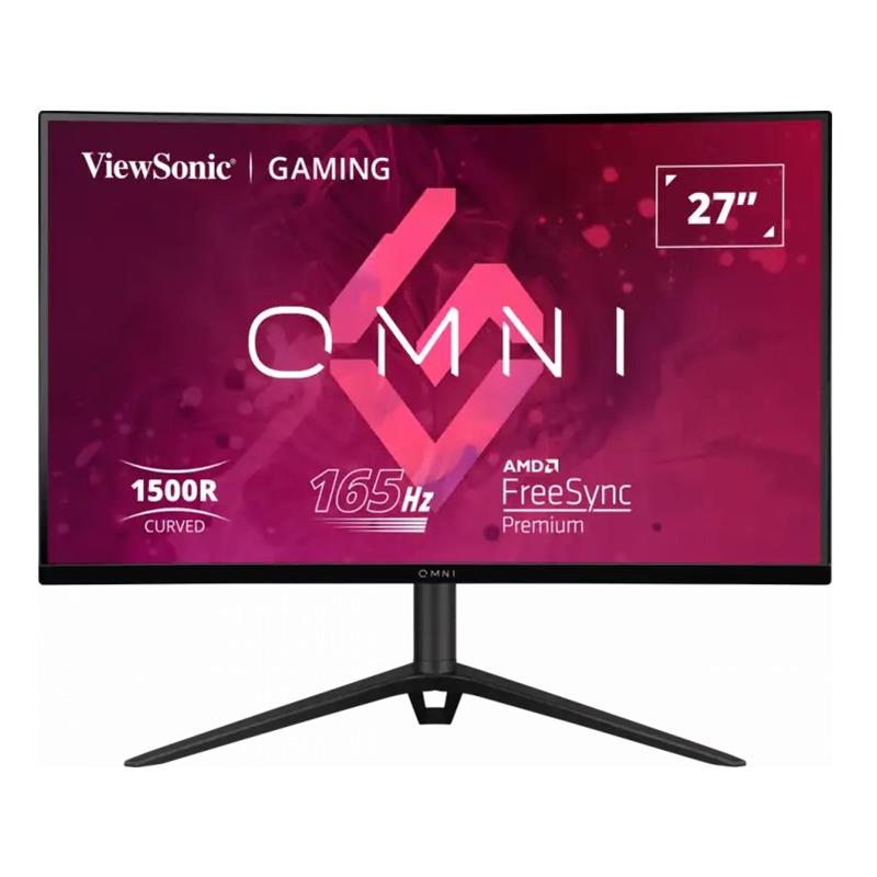 27 VIEWSONIC VX2718-PC-MHDJ 1MS 165MHZ 2XHDMI 1XDP FHD 1920X1080 HOPARLÖR YÜKSEKLİK AYARI CURVED GAMING VESA SİYAH 