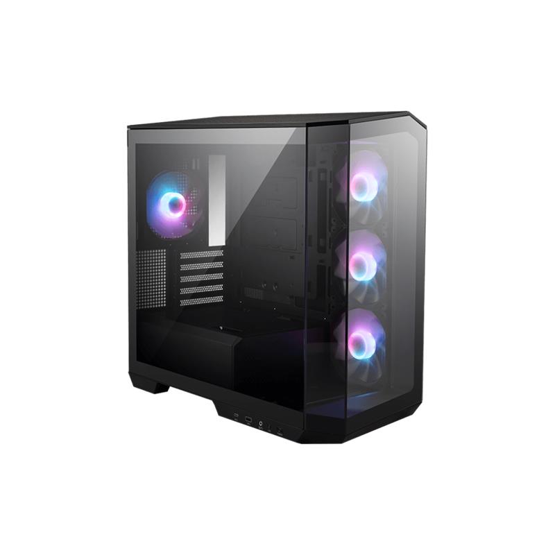 MSI MAG PANO M100R PZ TEMPERLİ CAM ARGB PSU YOK 3X120MM 1X120MM FAN GAMING MATX KASA SİYAH