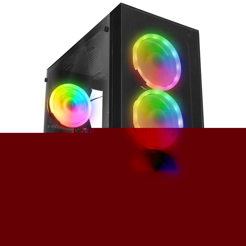 EVEREST DUSK PEAK 600W TEMPERLİ CAM 4X12CM RGB FAN ATX MIDI TOWER GAMING OYUNCU KASASI 