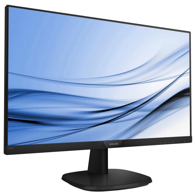 27 PHILIPS 273V7QDAB/01 IPS 4MS 75MHZ VGA HDMI DVI FHD 1920X1080 HOPARLÖR FLICKER-FREE ÇERÇEVESİZ VESA SİYAH 