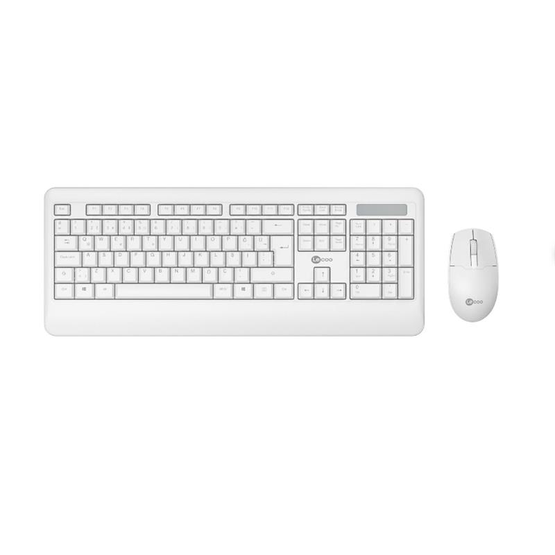 LECOO KABLOSUZ TÜRKÇE Q KLAVYE MOUSE SET BEYAZ KW202-B 