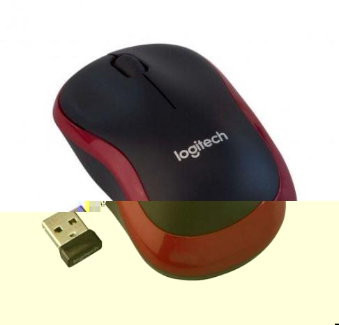 LOGITECH M185 KABLOSUZ USB MOUSE KIRMIZI 910-002237