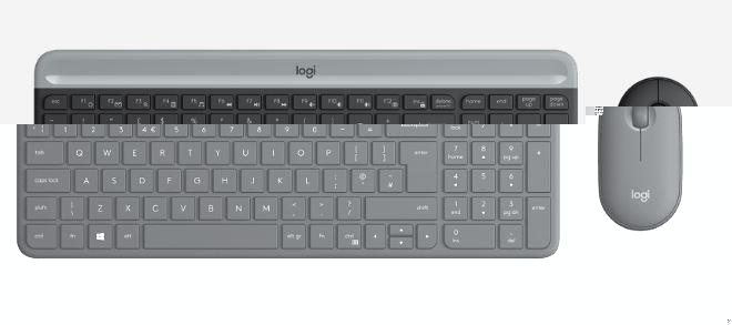 LOGITECH MK470 Q TR İNCE KABLOSUZ KLAVYE MOUSE SET SİYAH 920-009435