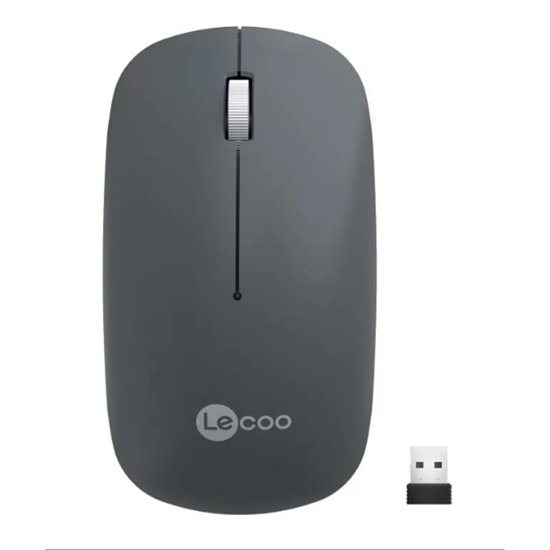 LECOO USB OPTİK KABLOSUZ MOUSE GRİ WS214-G 