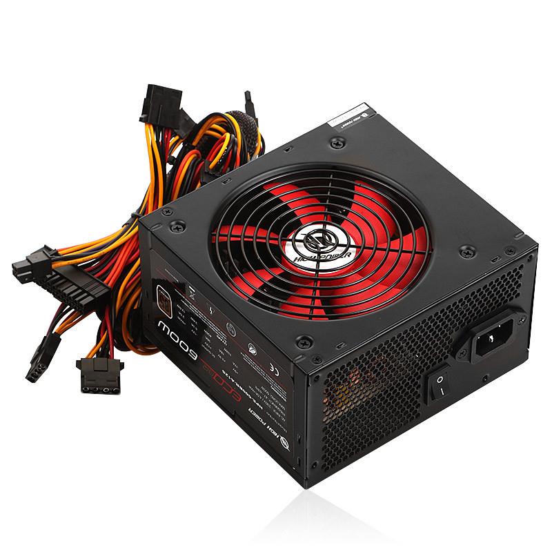 HIGH POWER ECO HPE-600BR-A12S 600W 85+ BRONZE 46A SİNGLE RAİL AKTİF PFC SİYAH ATX GÜÇ KAYNAĞI 