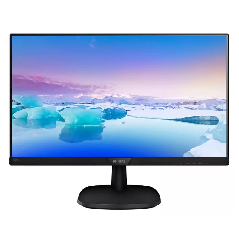23.8 PHILIPS 243V7QJABF/01 IPS 4MS 75MHZ 1XVGA 1XHDMI 1XDP FHD 1920X1080 HOPARLÖR FLICKER-FREE VESA SİYAH 