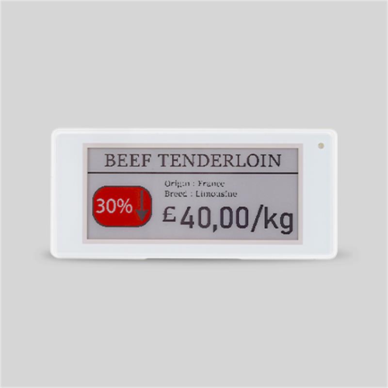 RF 2.90   3 RENKLİ ELEKTRONİK RAF ETİKETİ BEYAZ 