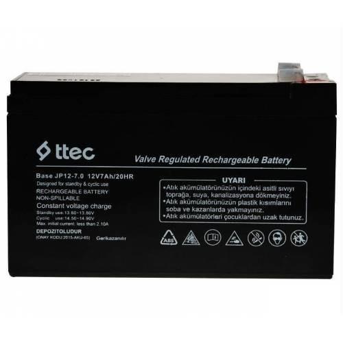 TTEC 12V 7AH BASE BAKIMSIZ KURU TİP AKÜ