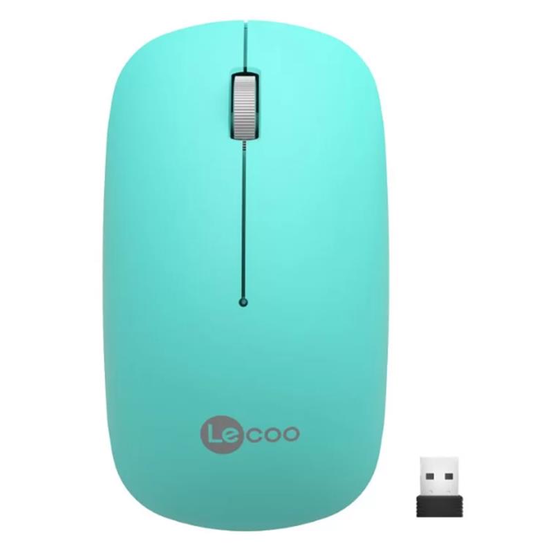 LECOO USB OPTİK KABLOSUZ MOUSE TURKUAZ WS214-T 