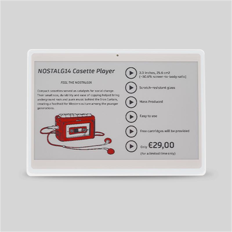 RF 7.50   3 RENKLİ ELEKTRONİK RAF ETİKETİ BEYAZ 
