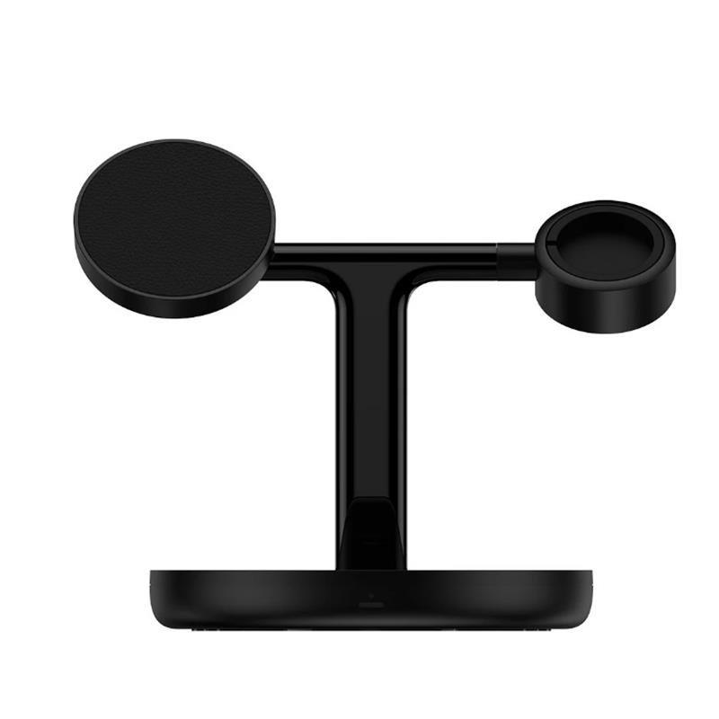 BASEUS MAGSAFE SWAN 3IN1 20W KABLOSUZ ŞARJ CIHAZI SIYAH STAND WXTE000101 