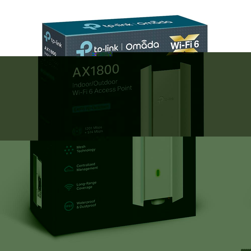TP-LINK OMADA EAP610-OUTDOOR AX1800 DUAL BAND WIFI6 1XGBIT RJ45 574MBPS/2.4GHZ/1201MBPS/5GHZ ACCESS POINT (ADAPTÖRLÜ) 