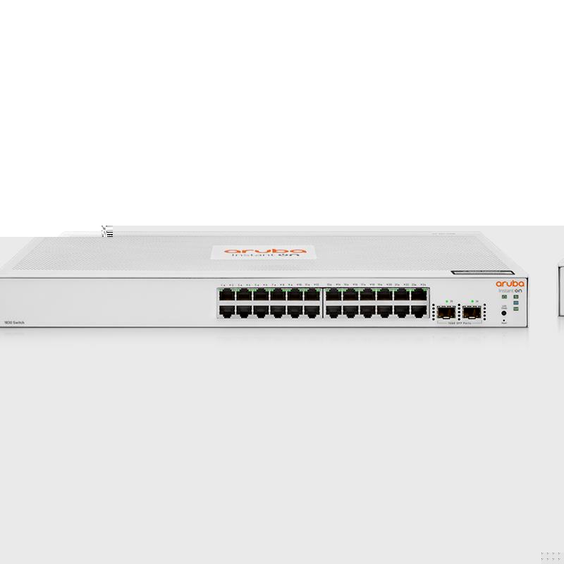 HPE ARUBA ION JL812A 1830 24 PORT GIGABIT + 2X1GB SFP UPLINK YÖNETİLEBİLİR RACKMOUNT SWITCH