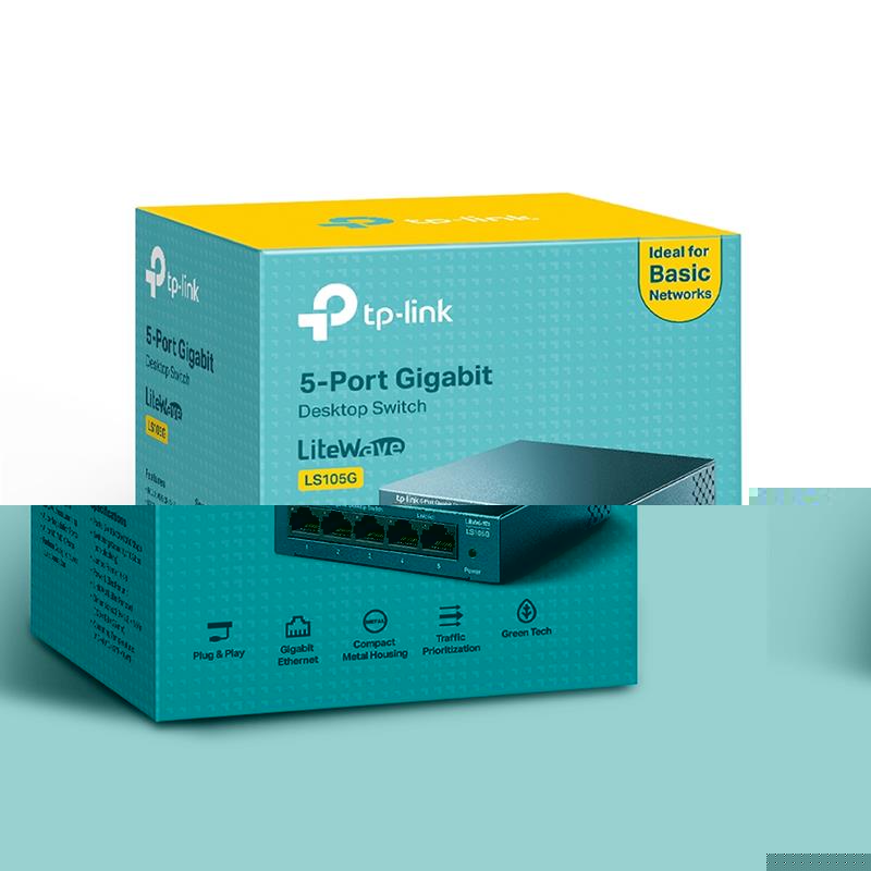 TP-LINK LS105G 5 PORT GIGABIT METAL KASA SWITCH
