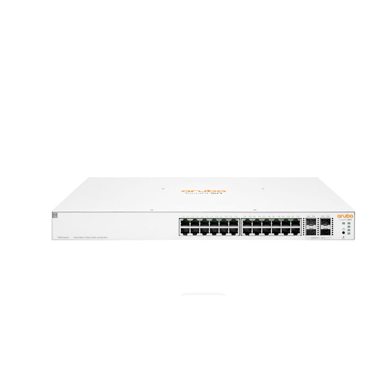 HPE ARUBA ION 1930 JL684B 24 PORT GIGABIT+4X10GB SFP YÖNETİLEBİLİR L2+ RACKMOUNT 370W POE SWITCH