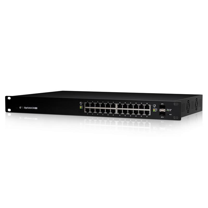 UBIQUITI ES-24-250W 24 PORT GIGABIT+2X1GB SFP+ CONSOL PORT 802.3AT/AF YÖNETİLEBİLİR 250W RACKMOUNT POE SWITCH 