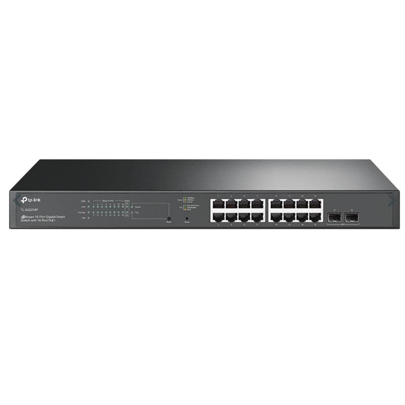 TP-LINK OMADA TL-SG2218P 16 PORT GIGABIT+2XGIGABIT SFP UPLINK YÖNETİLEBİLİR 150W POE RACKMOUNT SWITCH 