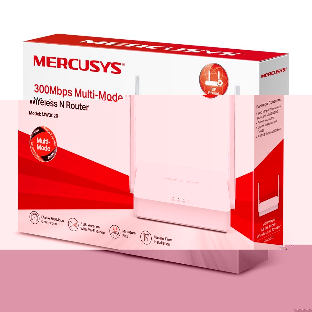TP-LINK MERCUSYS MW302R 300MBPS WIFI N ROUTER