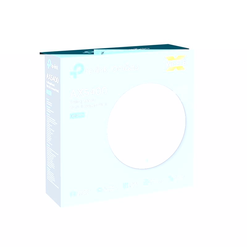 TP-LINK OMADA EAP670 AX3600 DUAL BAND WIFI6 1X2.5GBIT RJ45 PORT 574MBPS/2.4GHZ TAVAN TİPİ ACCESS POINT (ADAPTÖRLÜ) 