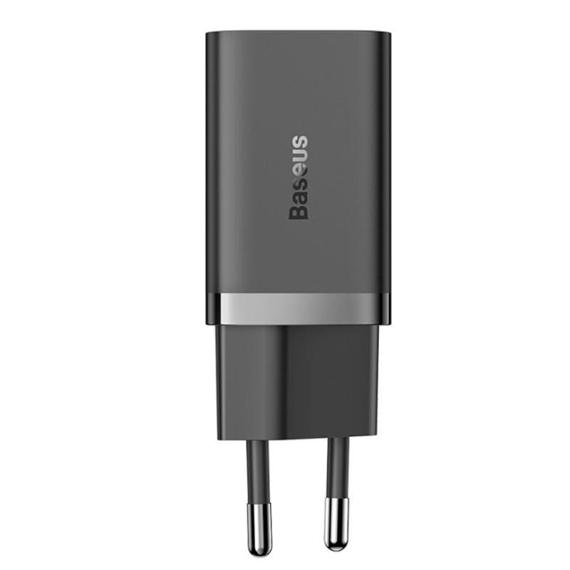 BASEUS GAN5 PRO 40W CCGP180101 DUVAR TİPİ HIZLI ŞARJ CİHAZI SİYAH ÇIKIŞ:TYPE-C X2 