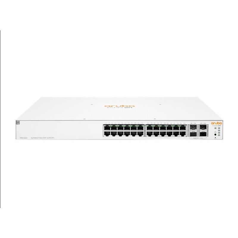HPE ARUBA ION 1930 JL683B 24 PORT GIGABIT+4X10GB SFP+ UPLINK YÖNETİLEBİLİR 195W POE RACKMOUNT SWITCH