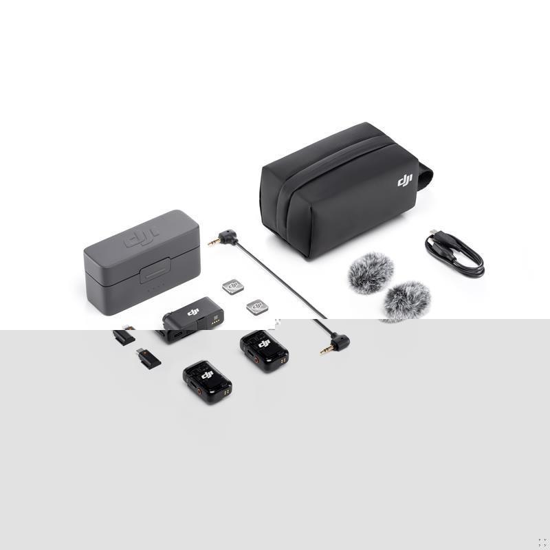 DJI MIC 2 KABLOSUZ MİKROFON (2TX-1RX-CHARGING CASE) (RESMI DIST GARANTILI)