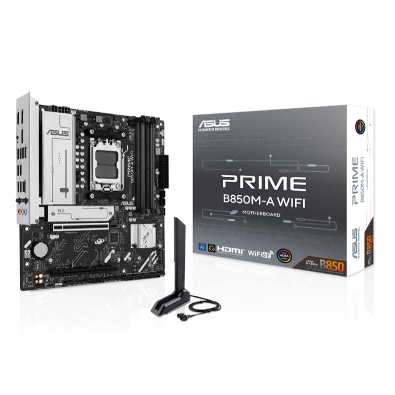 ASUS PRIME B850M-A WIFI DDR5 8000MT/S 1XHDMI 2XDP 3XM.2 USB3.2 AM5 MATX 