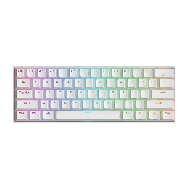 REDRAGON K530W DRACONIC PRO Q TR 60% KOMPAKT KABLOSUZ-BLUETOOTH 2.4G SWITCH MEKANİK KLAVYE BROWN 