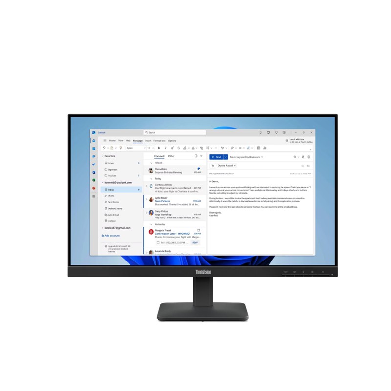 23.8 LENOVO S24-4E THINKVISION 64B5KAT1TK 4MS 100HZ HDMI+VGA WLED MONITOR 
