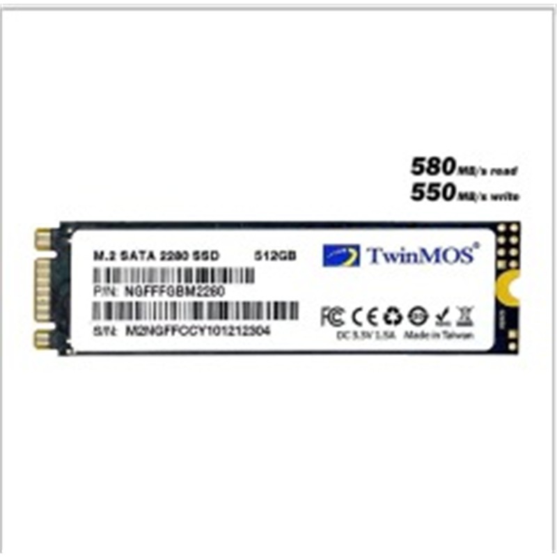 512 GB TWINMOS M.2 2280 SATA3 580/550 NGFFFGBM2280 