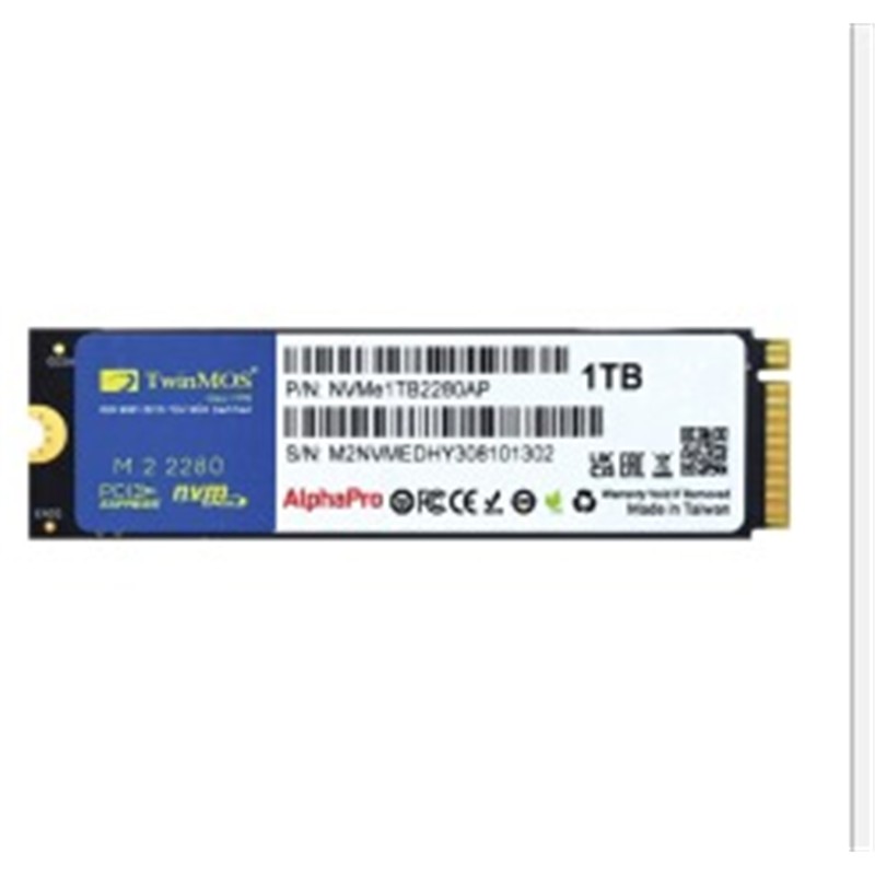 1 TB TWINMOS M.2 PCIe NVMe 3600/3250 NVMe1TB2280AP 