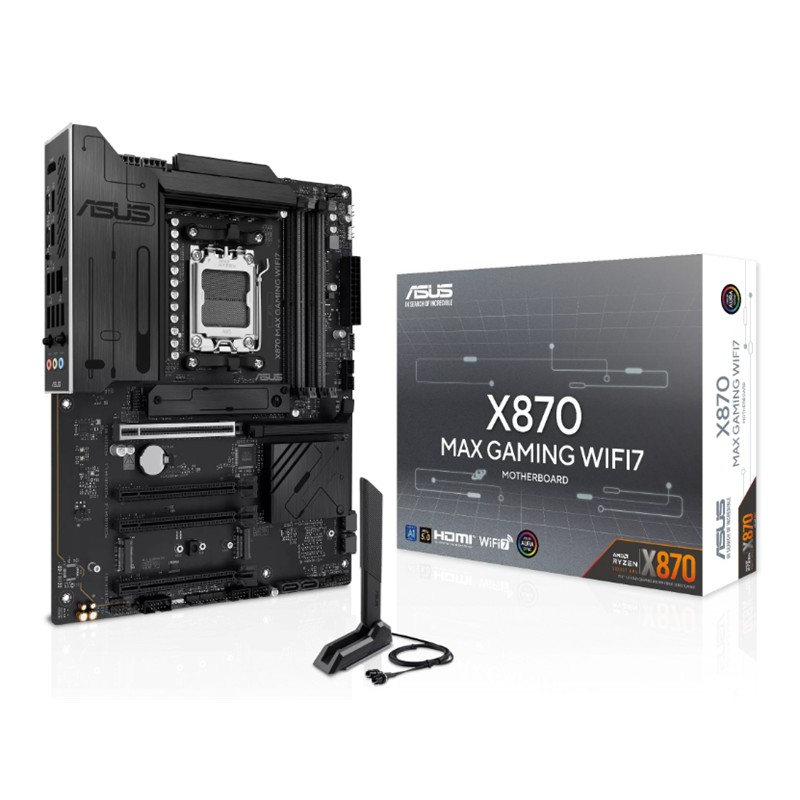 ASUS X870 MAX GAMING WIFI7 DDR5 8000MT/S 1XHDMI 2XUSB 3XM.2 ATX AM5 (AMD AM5 9000/8000/7000 SERİLERİ 